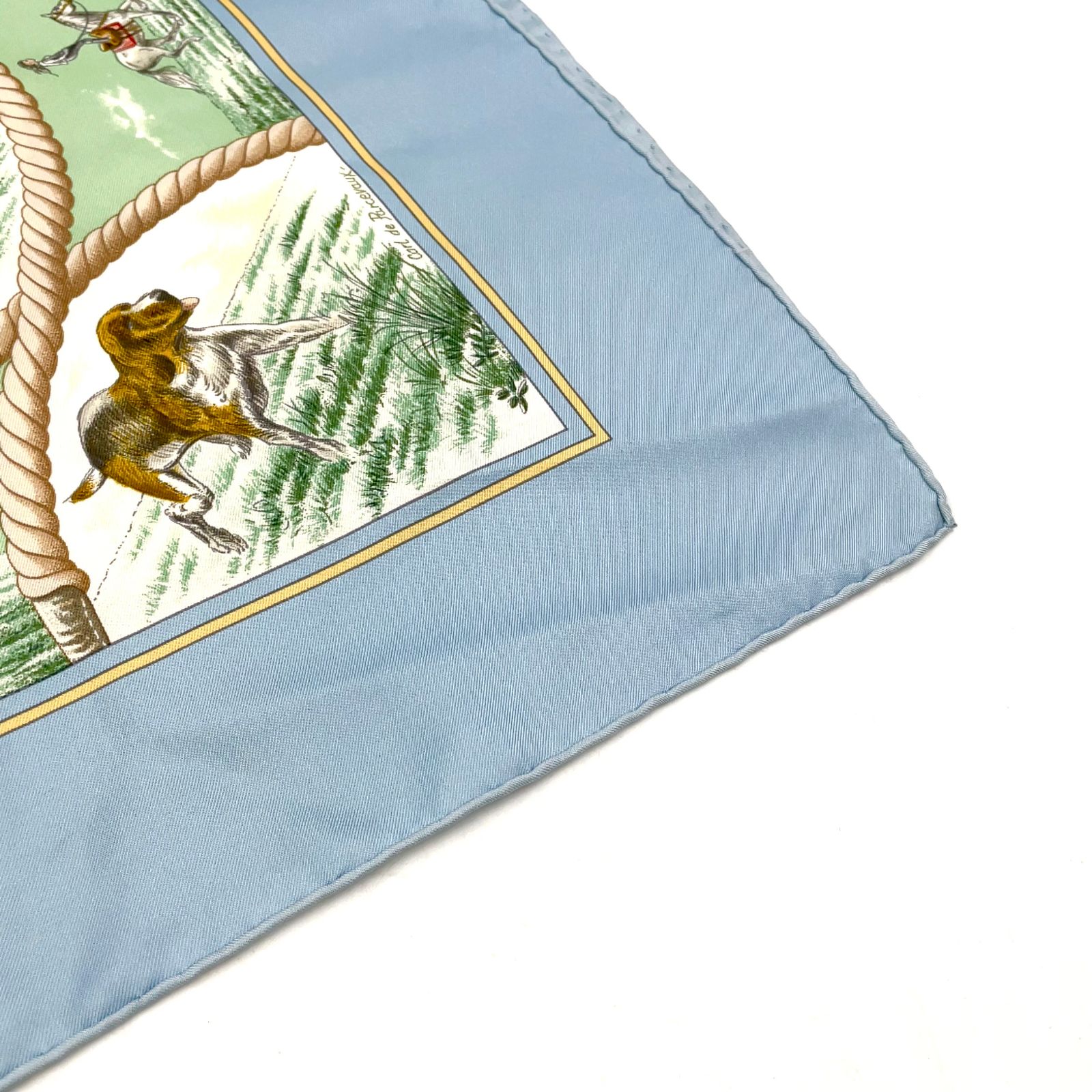 新着】HERMES カレ90 Auteuil en Mai オートゥイユの5月 シルク マルチ
