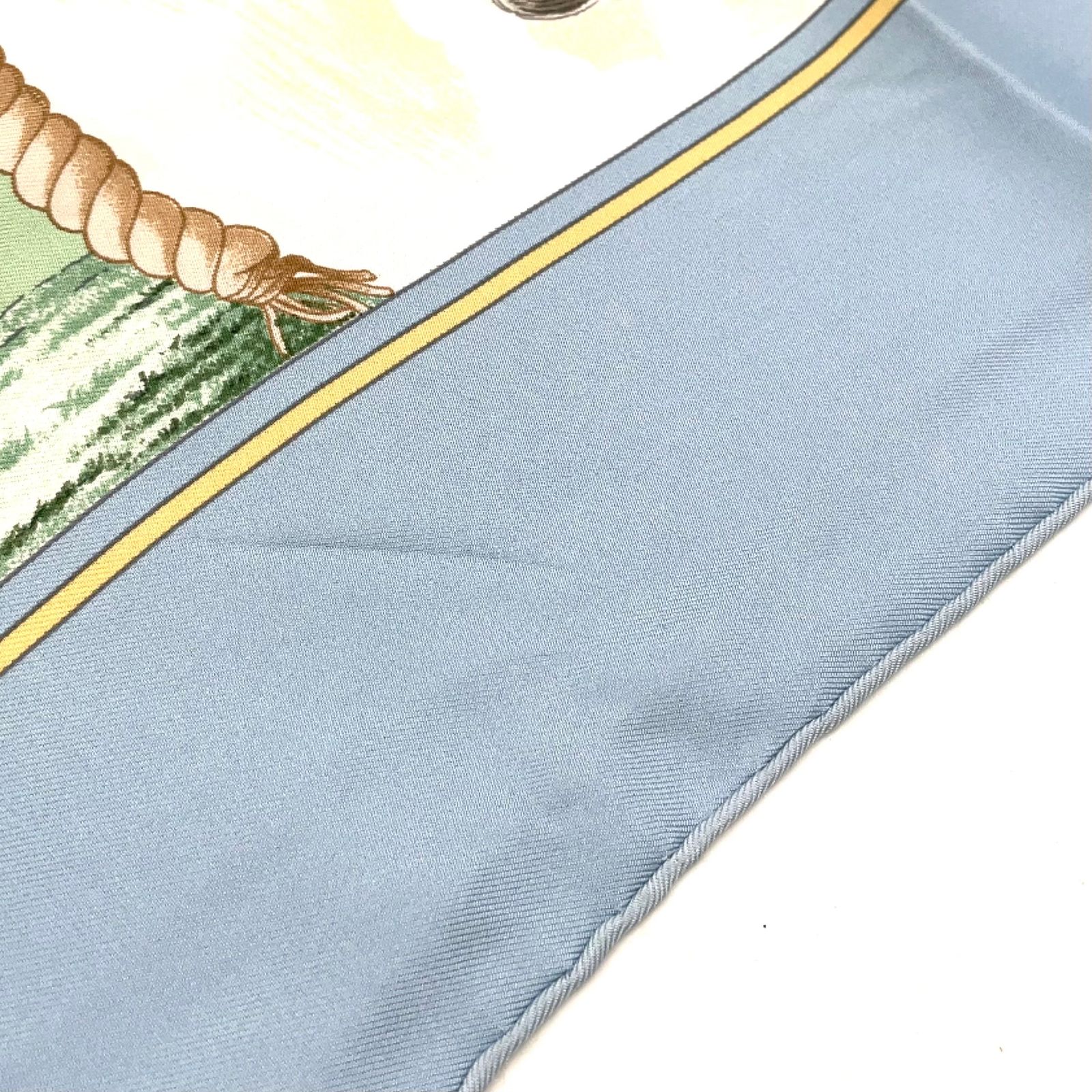 新着】HERMES カレ90 Auteuil en Mai オートゥイユの5月 シルク マルチ