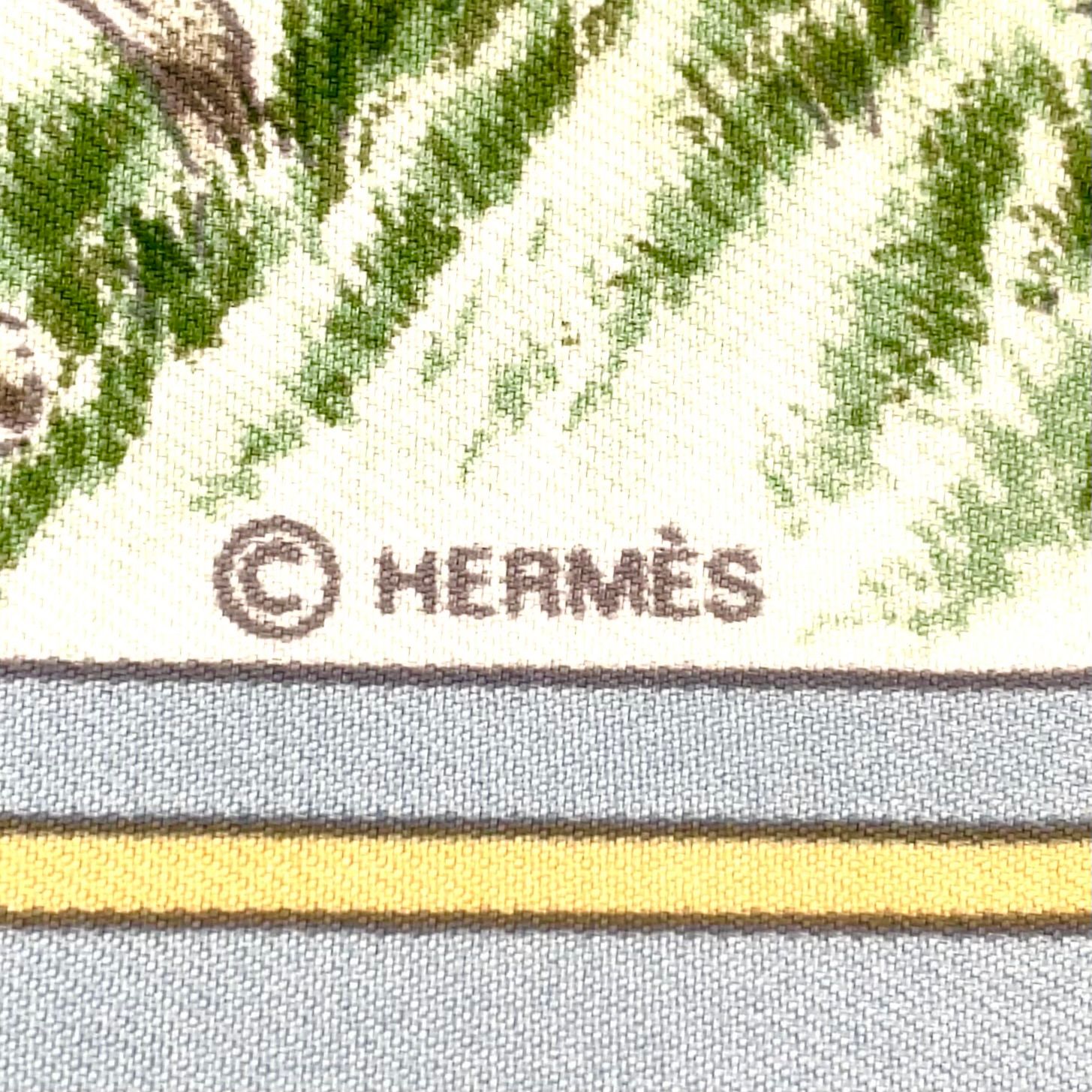 新着】HERMES カレ90 Auteuil en Mai オートゥイユの5月 シルク マルチ