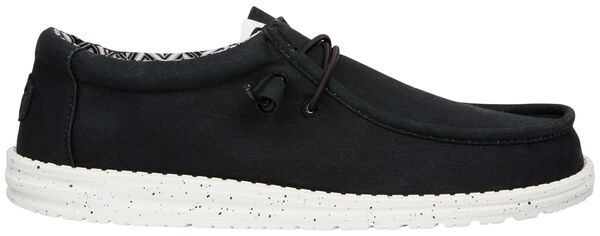 ヘイデュード メンズ シューズ スニーカー Hey Dude Mens Wally Stretch Canvashoes BlackWhite ホワイト