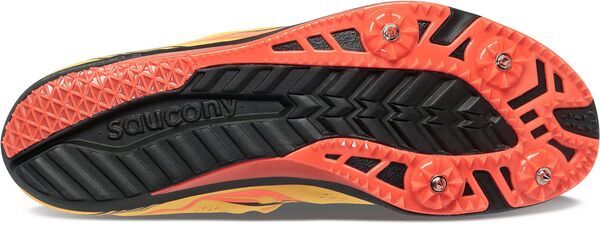 サッカニー レディース シューズ スニーカー Saucony Womens Endorphin 3 Track and Field Shoes GoldRed レッド