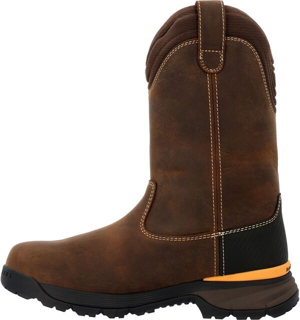 ジョージアブーツ メンズ シューズ ブーツ・レインブーツ Georgia Boots Mens 11 PullOn Waterproof Work Boots Brown ブラウン