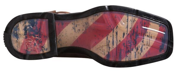 ドゥランゴ メンズ シューズ ブーツ・レインブーツ Durango Mens American Flag PullOn Western Work Boots Brown Union Flag ブラウン