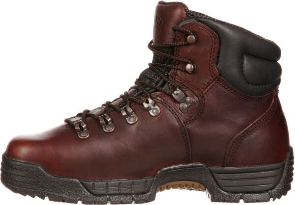 ロッキー メンズ シューズ ブーツ・レインブーツ Tシャツ Rocky Mens MobiLite 6 Waterproof Steel Toe Work Boots Dark Brown ブラウン