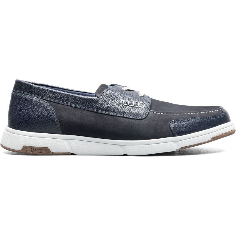 ノンブッシュ メンズ シューズ Nunn Bush Mens Luca Moc Toe Boat Shoe Navy Multi ネイビー