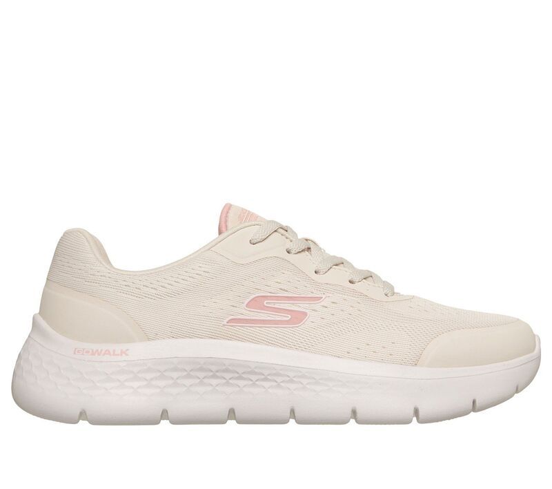 スケッチャーズ レディース シューズ スニーカー Skechers GO WALK Flex Serenity Womens Comfort Sneakers Natural Pink ピンク