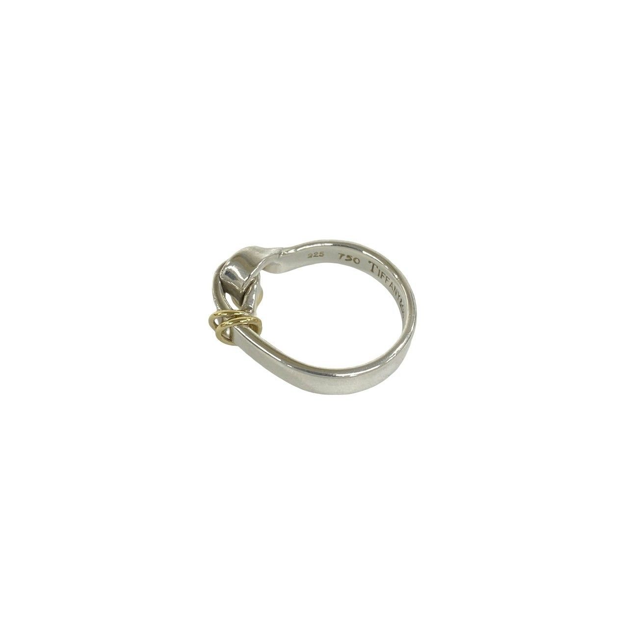 極 美品 TIFFANY&Co. ティファニー ヴィンテージ フック＆アイ リング