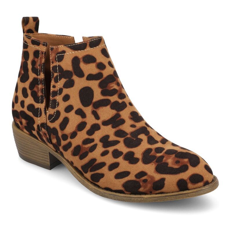 ジュルネ コレクション レディース シューズ ブーツ・レインブーツ アンクル Journee Collection Rimi Womens Ankle Boots Leopard アニマル