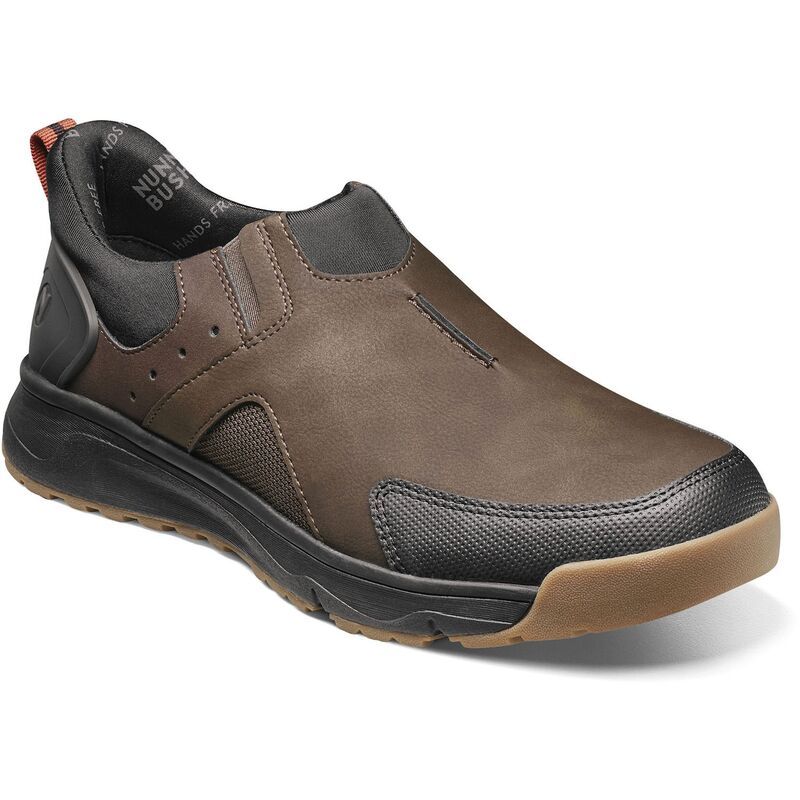 ノンブッシュ メンズ シューズ スニーカー Nunn Bush Sedona Mens EZ Moc Toe Slip On Shoes Brown Multi ブラウン