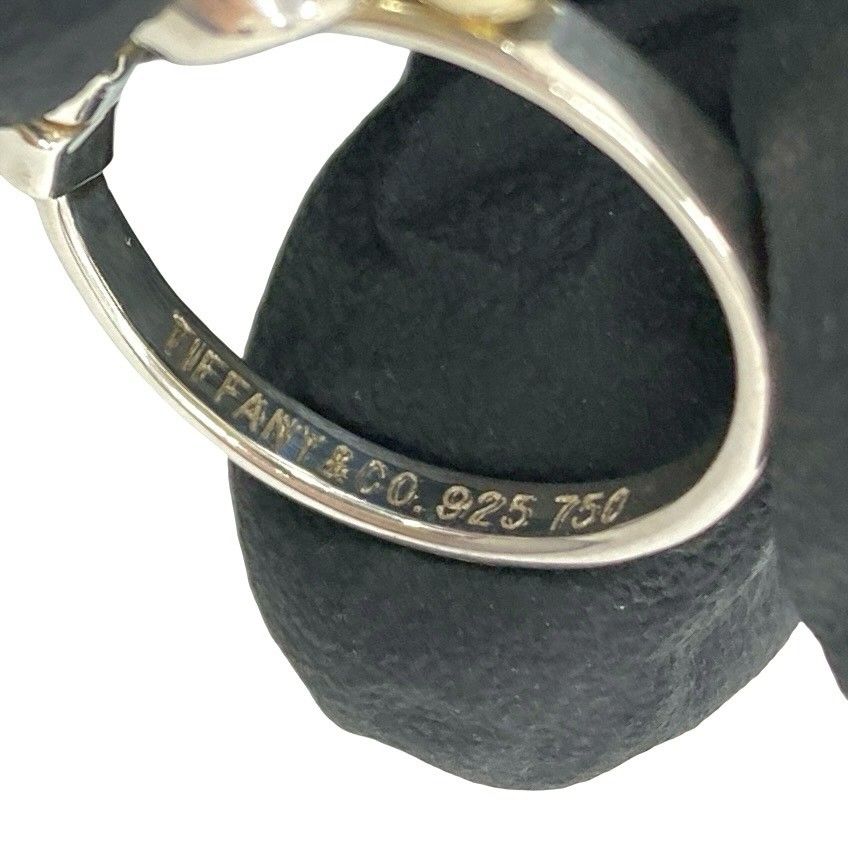 極 美品 箱 袋付き TIFFANY&Co. ティファニー フック＆アイ リング