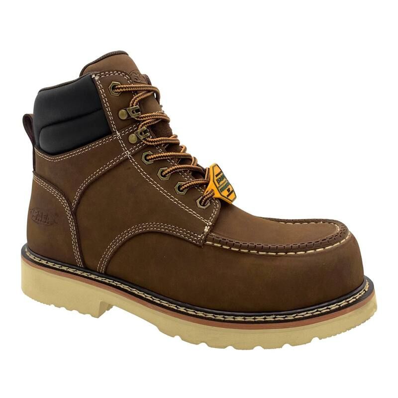 アドテック メンズ シューズ ブーツ・レインブーツ レザー AdTec Mens Brown Leather Work Boots Brown ブラウン
