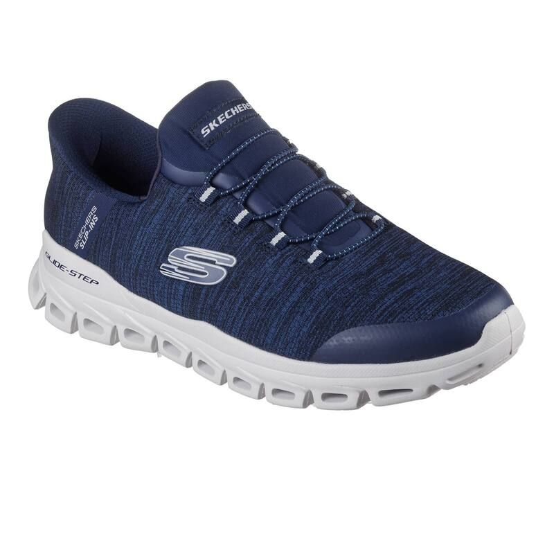スケッチャーズ メンズ シューズ スニーカー Skechers Hands Free Slipins GlideStep Menshoes Navy ネイビー