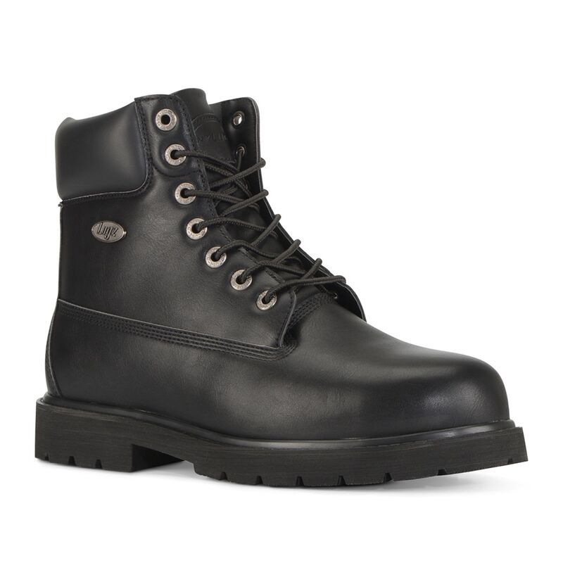 ラグズ メンズ シューズ ブーツ・レインブーツ Tシャツ Lugz Drifter Mensteel Toe Work Boots Black ブラック