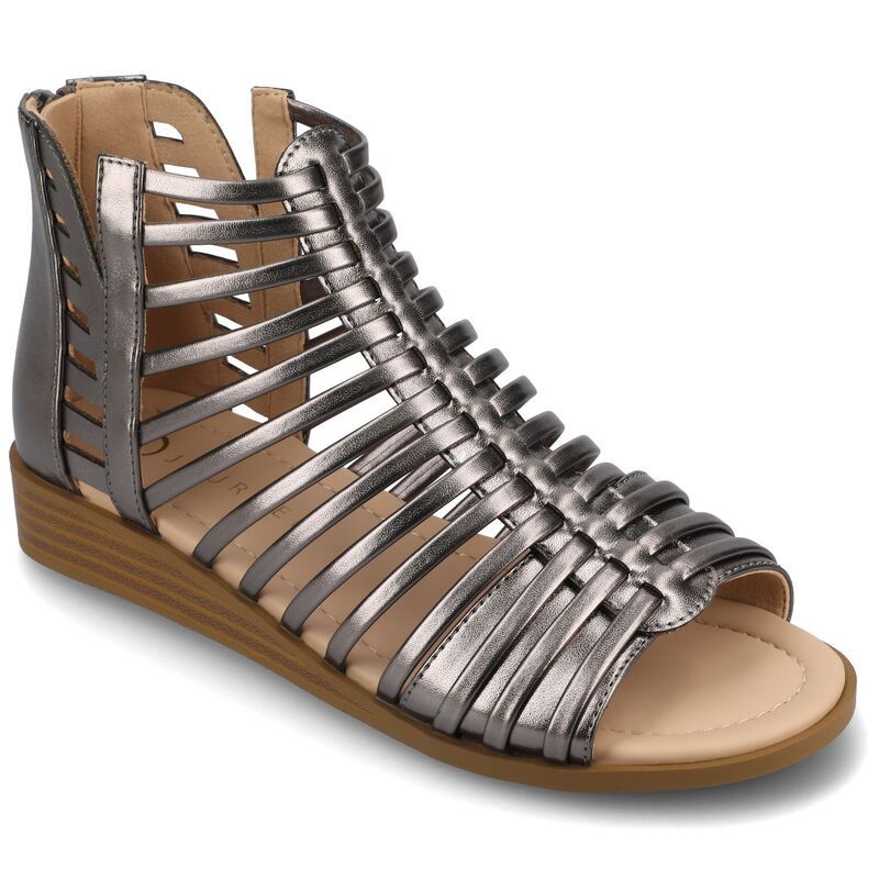 ジュルネ コレクション レディース シューズ サンダル Journee Collection Delilah Womensandals Pewter ピューター