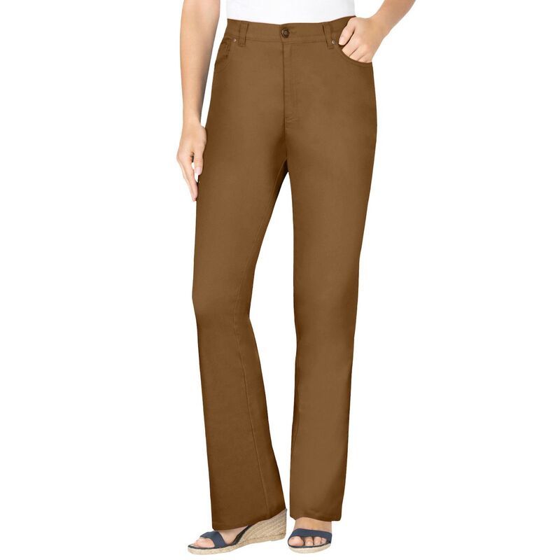 ウーマン ウィズイン レディース ボトムス デニムパンツ ブーツカット プラスサイズ トール ブーツ ジーンズ Woman Within Plusize Tall Stretch Denim Five