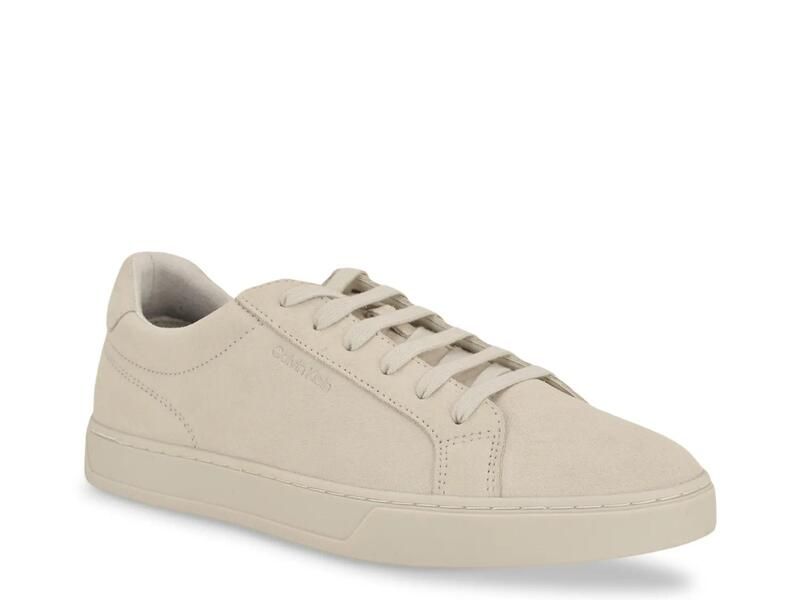 カルバンクライン メンズ シューズ スニーカー Calvin Klein Hafkel Sneaker Ivory Suede アイボリー