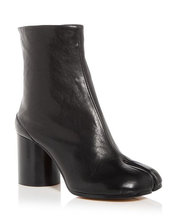 マルタンマルジェラ レディース シューズ ブーツ・レインブーツ ヒール Maison Margiela Womens Tabi Split Toe Block Heel Booties Black ブ