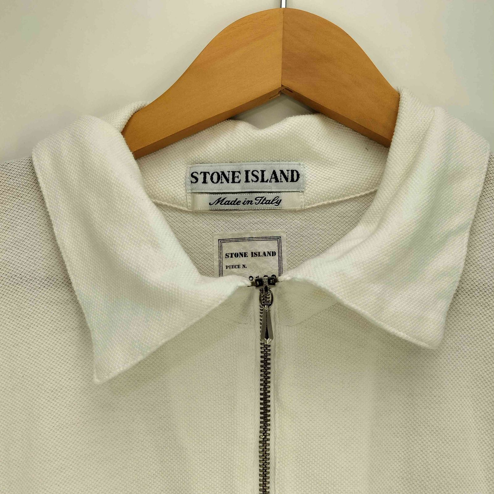 【90s】【STONE 】 made in Italyポロシャツ ストーンアイランド STONE ISLAND 95SS イタリア製 MARINA オスティ