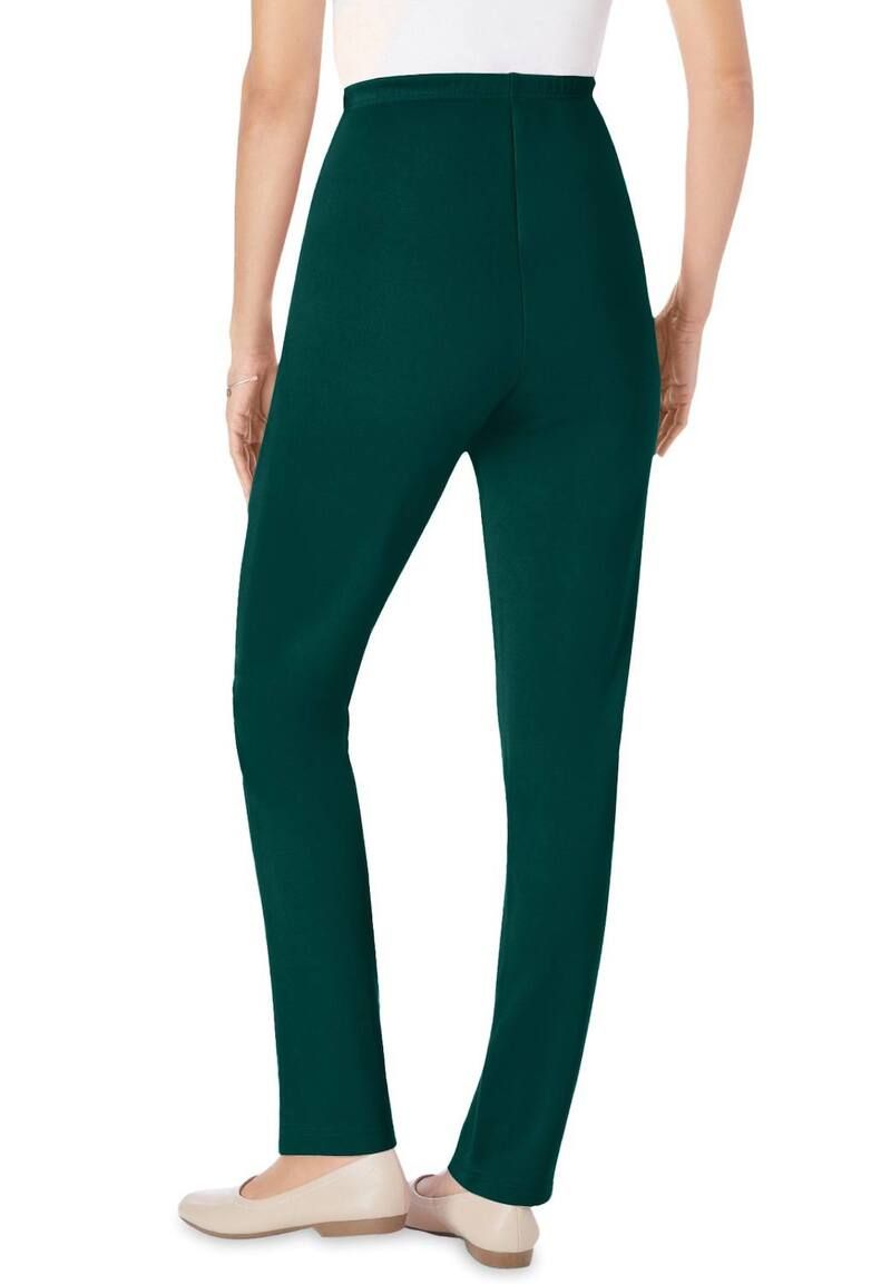 ウーマン ウィズイン レディース ボトムス カジュアルパンツ プラスサイズ プチ ニット Woman Within Plusize Petite Knit HassleFree PullOn Elas