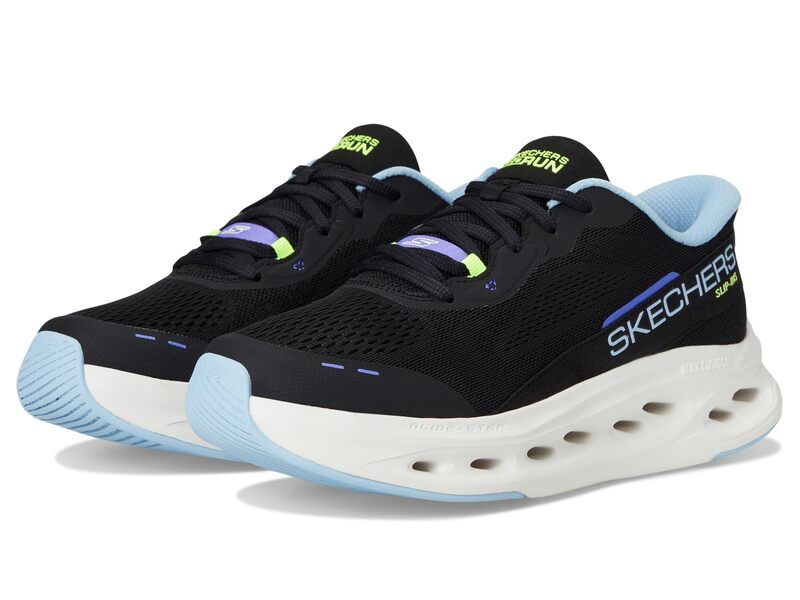 スケッチャーズ レディース シューズ スニーカー SKECHERS Max Cushioninglide Step Caledonia Hands Free SlipIns BlackBlue ブラッ