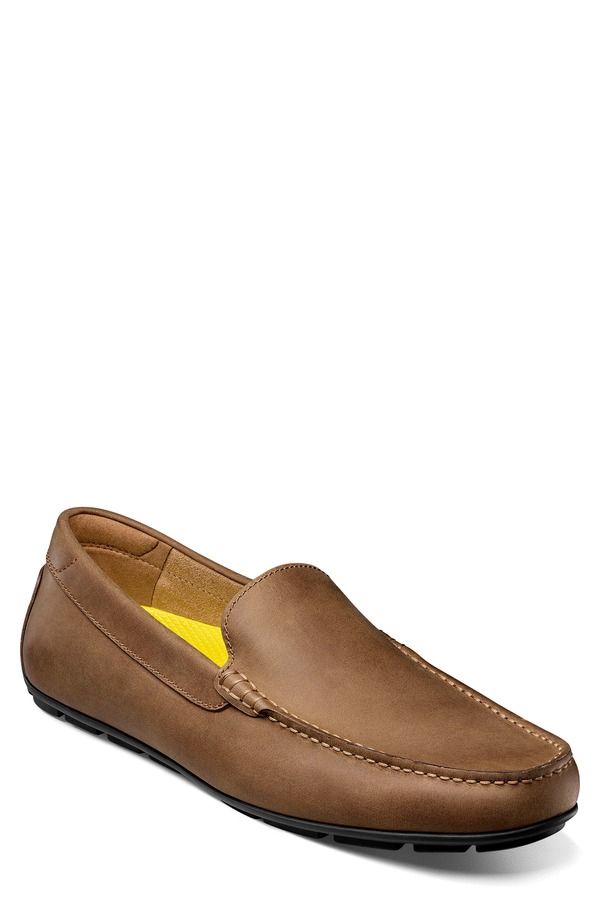 フローシャイム メンズ シューズ ローファー Florsheimotor Moc Toe Venetian Driving Loafer Brown ブラウン