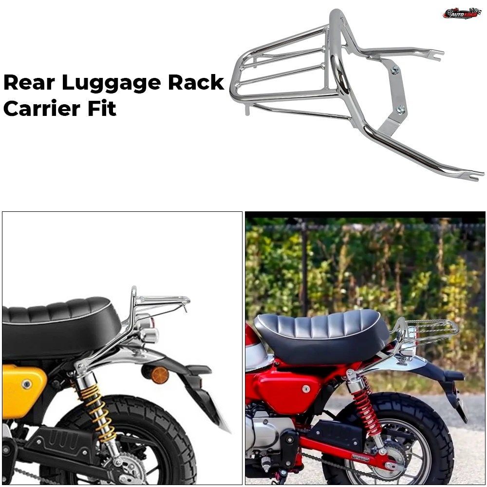 ホンダ モンキー 125 2018-2024 Z125 2023 用リア着脱式バックレストラゲッジラックカーゴサポートホルダーブラケットカーゴテールラック