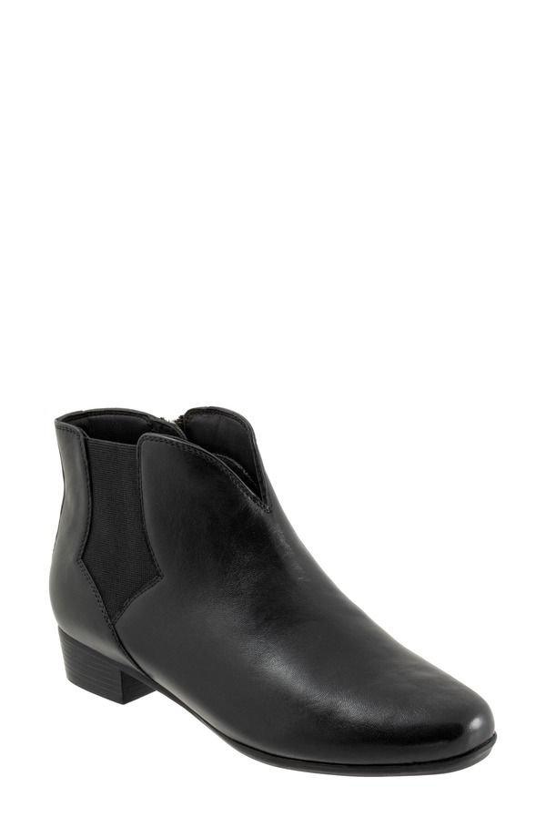 トロッターズ レディース シューズ ブーツ・レインブーツ アンクル Trotters Monroe Side Zip Ankle Bootie Black ブラック