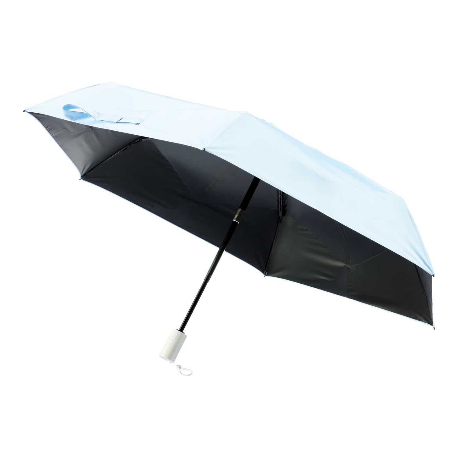 kowaza 自動開閉 折りたたみ傘 遮光100% 遮熱 UVカット 日傘 晴雨兼用 コワザ 無地 畳みやすい urawaza メンズ レディース 親骨50cm 30287 ペールスカイ [ペールスカイ]