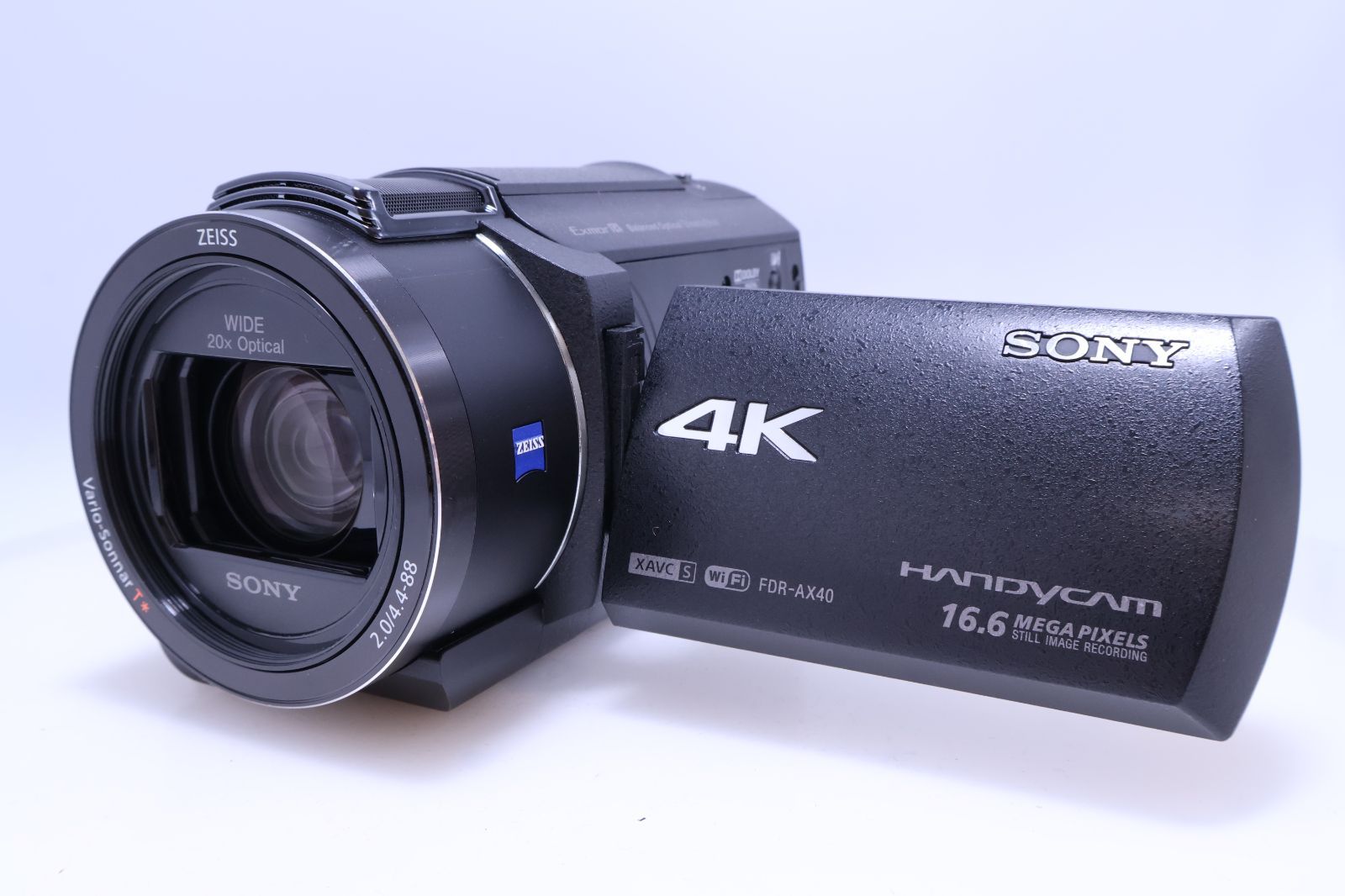 美品】SONY FDR-AX40 4K 64GB 光学20倍 ブラック Handycam FDR-AX40 BC