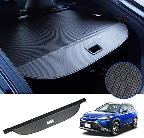 新型 カローラクロス トノカバー ロールシェード プライバシー保護 盗難防止 上質な車内空間に 防水 取っ手あり Corolla Cross 2021年9月~ (カーボン調レザー)as