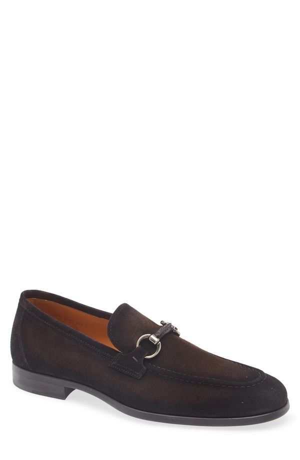マグナーニ メンズ シューズ ローファー Magnanni Magico Bit Loafer Brown Suede ブラウン
