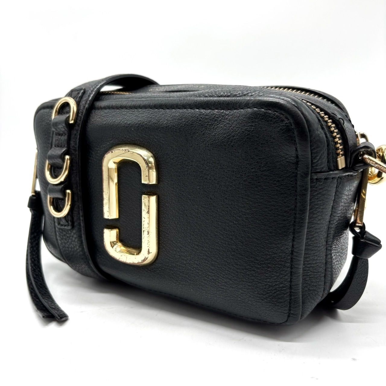 極美品✨マークジェイコブス　スナップショット　カメラバッグ　2way レザー　黒 良品】MARC JACOBS マークジェイコブス スナップショット ショルダー