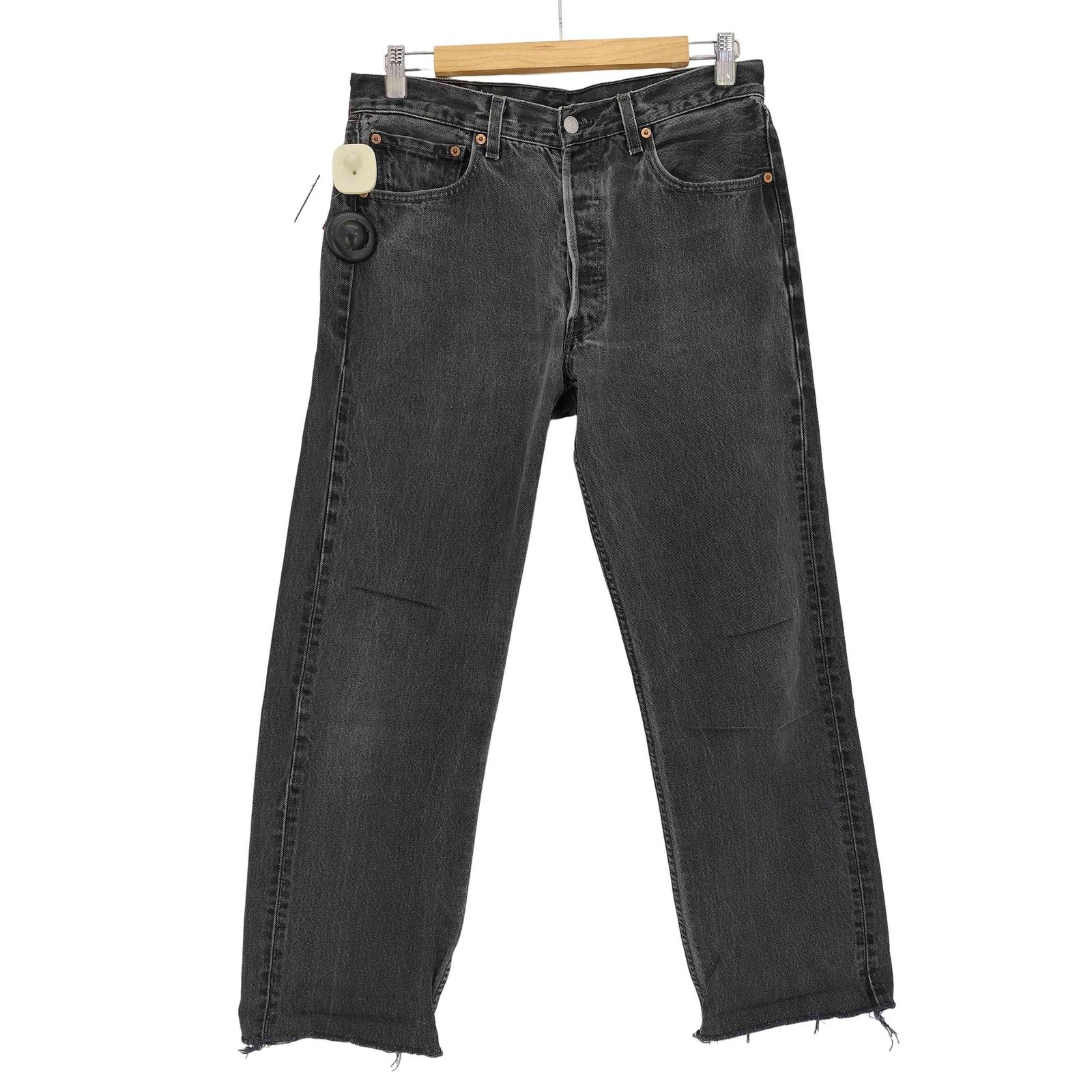 リーバイス Levis 00s 02年製造 USA製 後染め ボタン裏刻印553 2501 ボタンフライ ストレートデニム メンズ W33L31