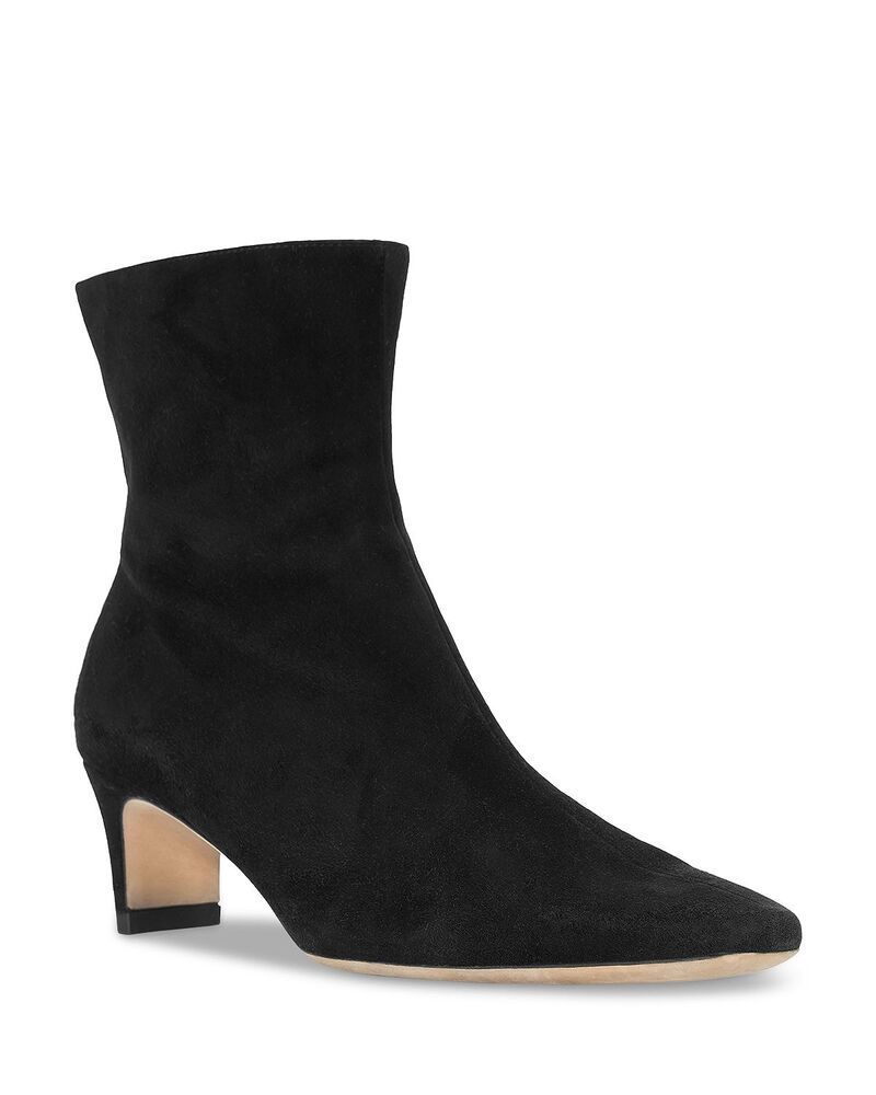 スタウド レディース シューズ ブーツ・レインブーツ アンクル STAUD Womens Wally Ankle Booties Black Suede ブラック