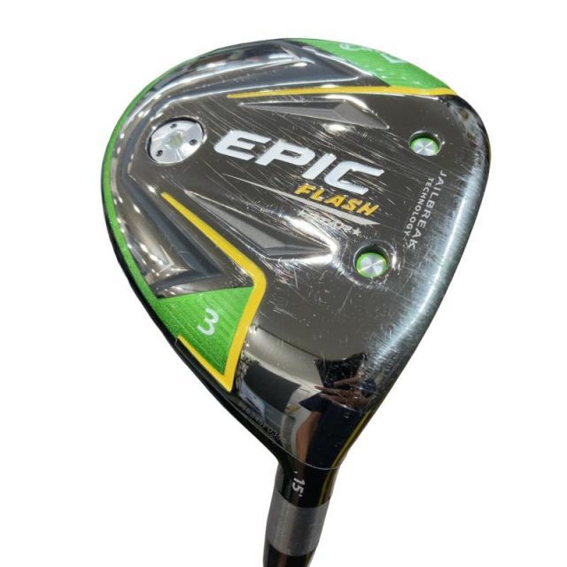 【中古】 キャロウェイ EPIC FLASH STAR 3W フェアウェイウッド FW 純正特注シャフト (フレックスX) メンズ 男性用 右利き 右用 Cランク ゴルフクラブ