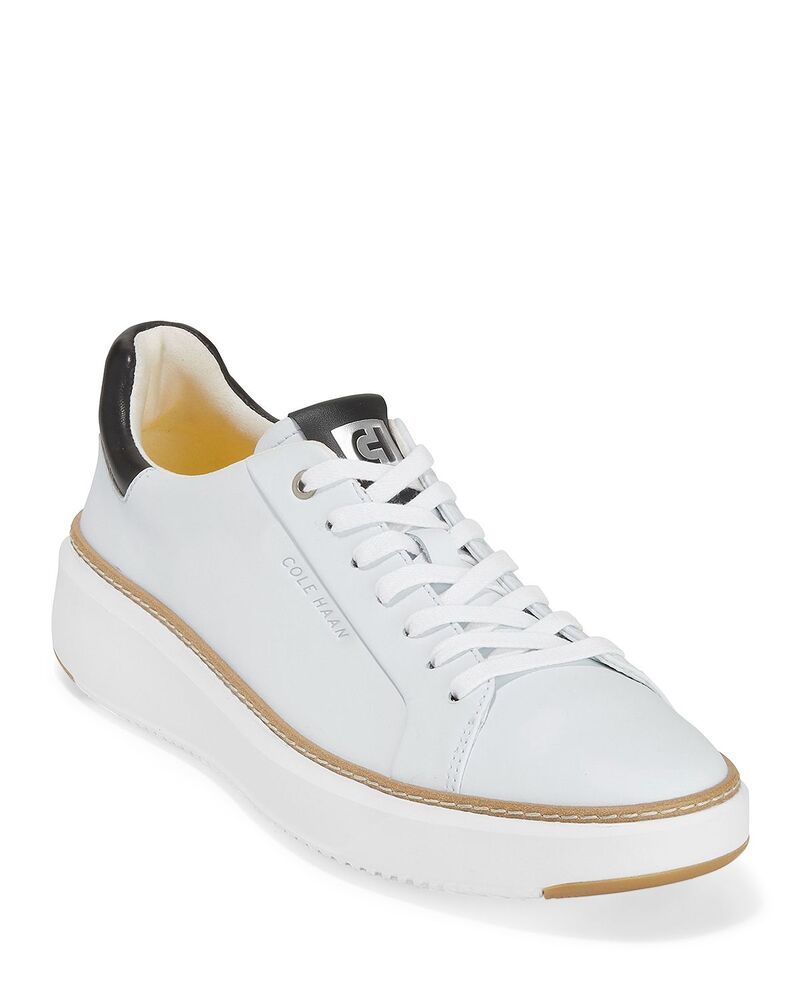 コールハーン メンズ シューズ スニーカー Cole Haan Mens GrandPr Topskin Low Top Sneakers Optic White ホワイト