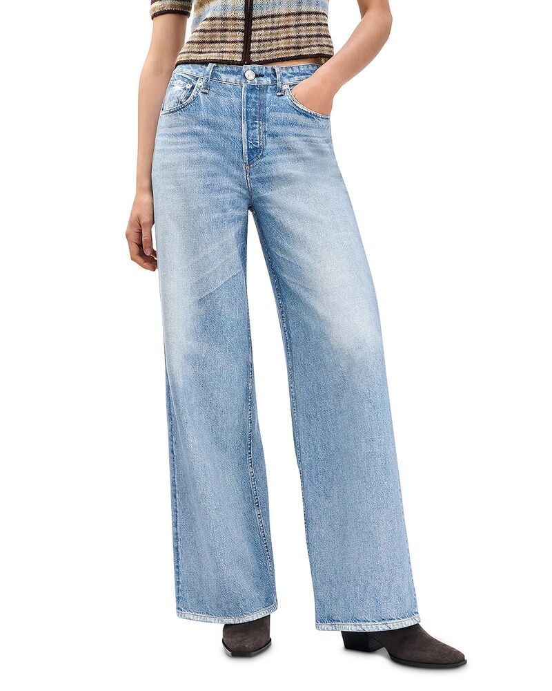 ラグアンドボーン レディース ボトムス デニムパンツ ワイドレッグ ジーンズ rag bone Miramar Sofie High Rise Wide Leg Sweatpant Jeans Rai