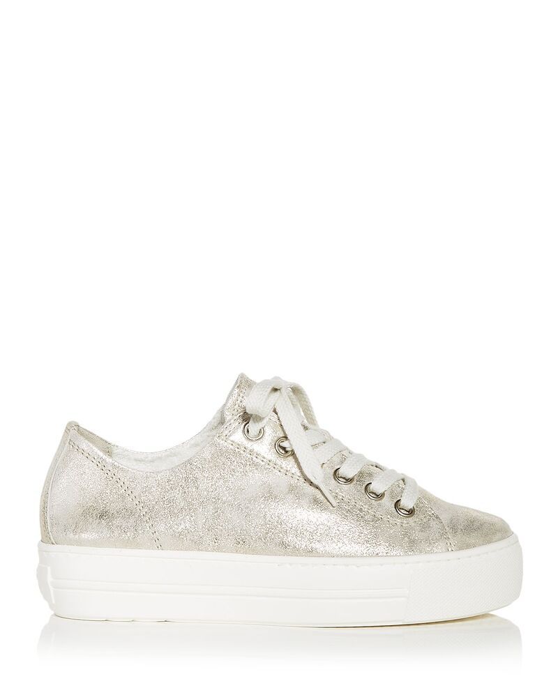 ポール・グリーン レディース シューズ スニーカー プラットフォーム Paul Green Womens Bixby Low Toplatform Sneakers Mineral Metallic