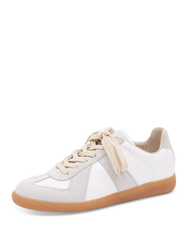 マルタンマルジェラ レディース シューズ スニーカー レース Maison Margiela Womens Lace Up Low Top Sneakers Dirty White ホワイト