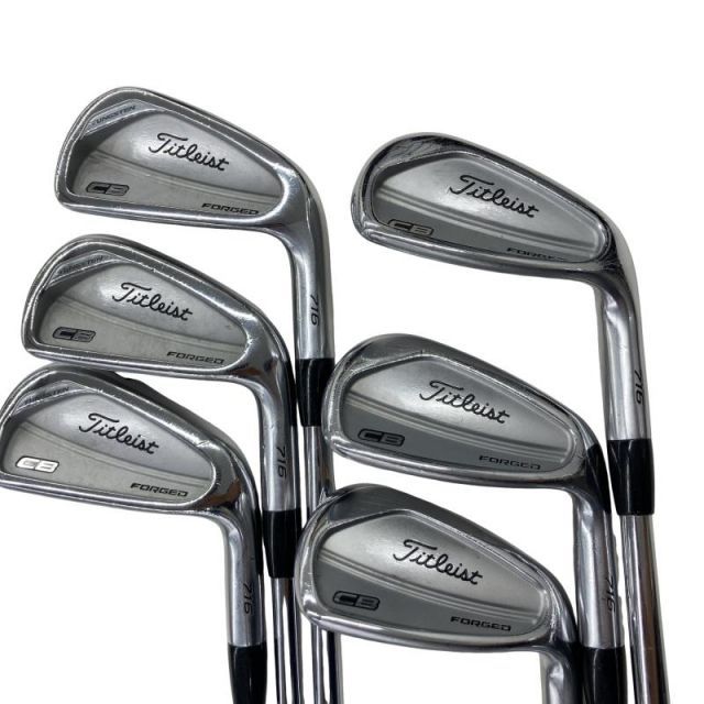 【中古】 タイトリスト Titleist CB 716 6S アイアンセット IR 純正特注シャフト (フレックスS) メンズ 男性用 右利き 右用 Cランク ゴルフクラブ