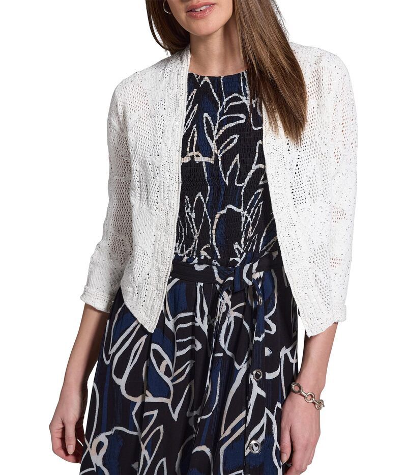 ニックプラスゾーイ レディース アウター ニット・セーター スパンコール カーディガン NICZOE Subtle Sequin Cardigan Classicream クリーム