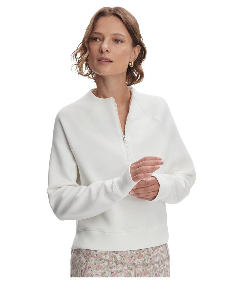 バーレイ レディース アウター ニット・セーター ハーフジップ Varley Ebba Half Zip Midlayer Snowhite ホワイト