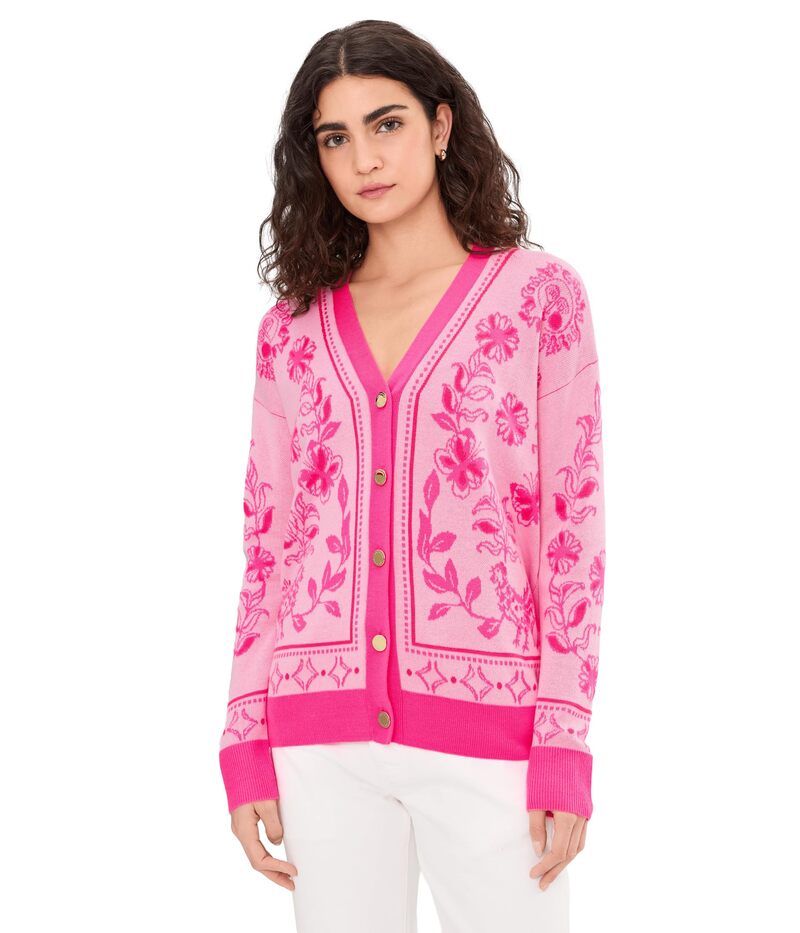 リリーピュリッツァー レディース アウター ニット・セーター カーディガン Lilly Pulitzer Maralisa Cardigan Conch Shell Pin