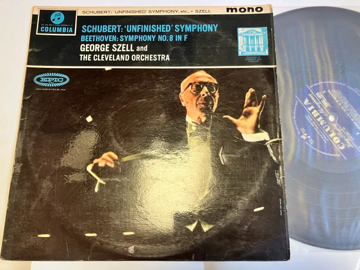 モノラル初期盤 LP ） ジョージセル ー シューベルト 未完成 交響曲 （ Columbia