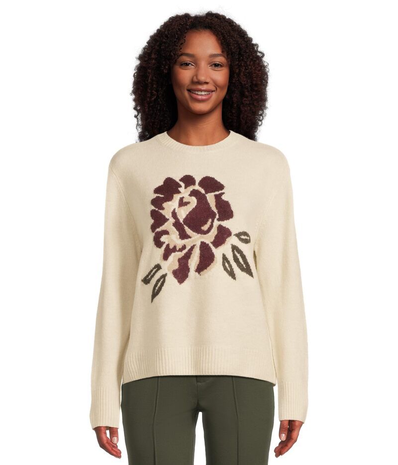 ヴィンスカムート レディース アウター ニット・セーター クルーネック Vince Camuto Rose Crew Neck Pullover Birch