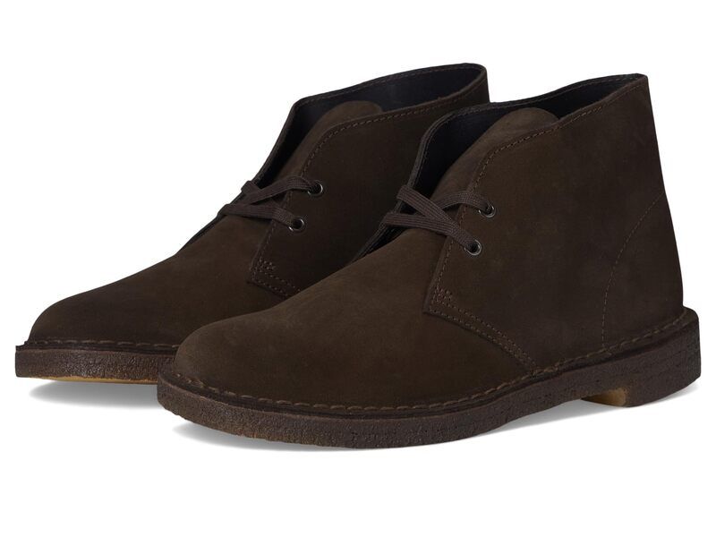 クラークス メンズ シューズ ブーツ・レインブーツ Clarks Desert Boots Brown Suede ブラウン