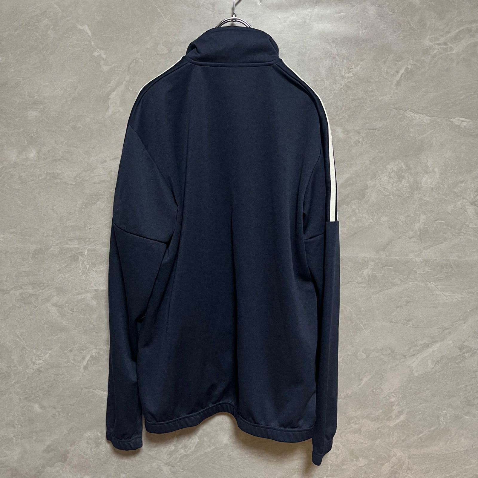 adidas アディダス トラック ジャケット ジャージ ネイビー L - メルカリ