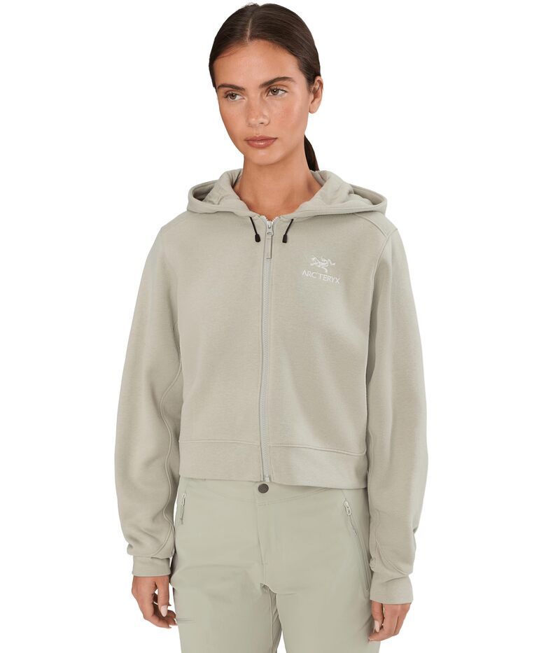 アークテリクス レディース アウター パーカー・スウェット フリース Arcteryx Emblem Fleece Full Zip Crop Hoodie Habitat