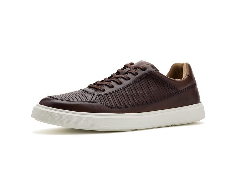 アンドレアース メンズ シューズ スニーカー Andre Assous Andrew Dark Brown Leat ブラウン