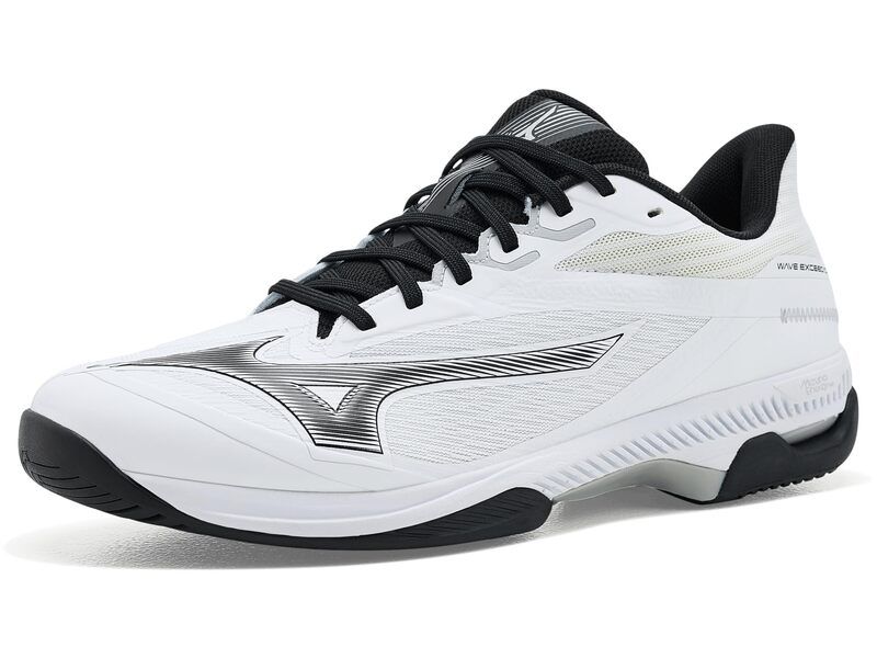 ミズノ メンズ シューズ スニーカー Mizuno Wavexceed Court AC WhiteBlack ホワイト
